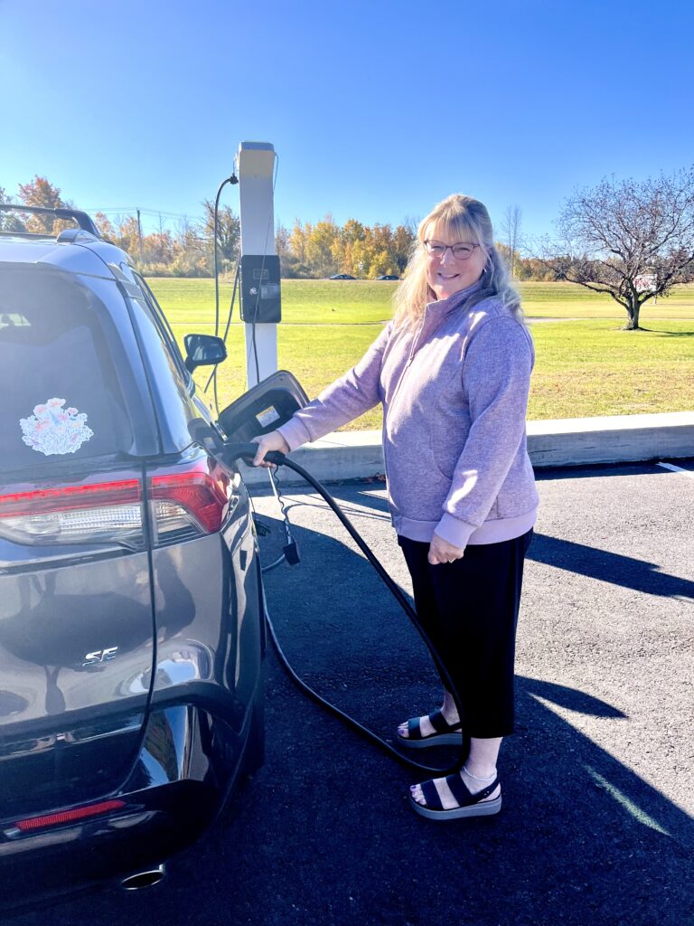 Electronic vehicle charging station